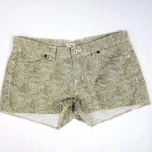 Madewell Safari denim cut off shorts